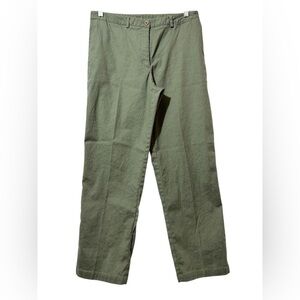 Liz Claiborne Green Trousers Classic Straight-Leg